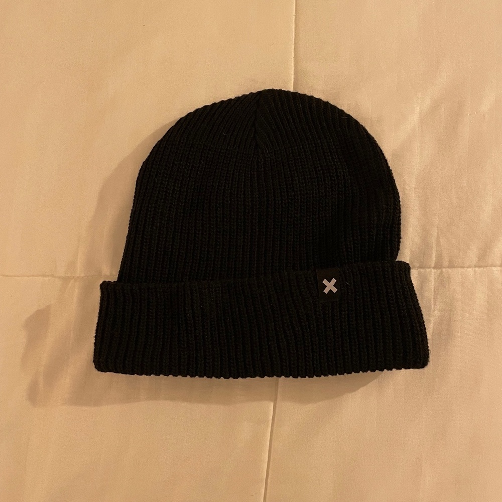 Collusion ASOS Black Ribbed Beanie / Hat NWOT